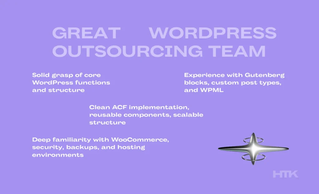 great WordPress outsourcing team